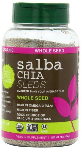 Salba Smart Organic, Chia,  Whole Seed, 16-Ounce