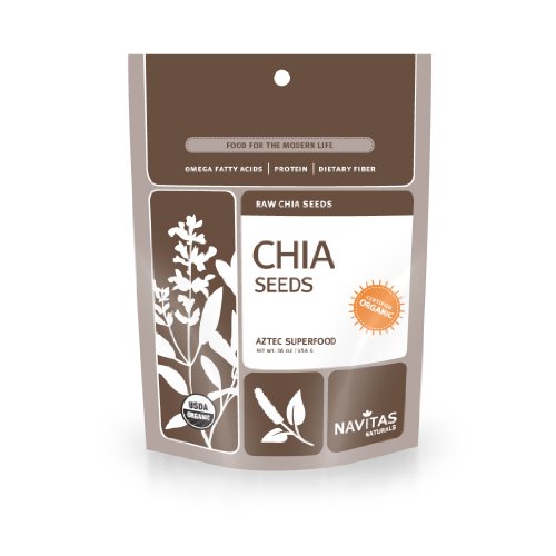 Navitas Naturals Organic Raw Chia Seeds,  1 Pound  Pouches