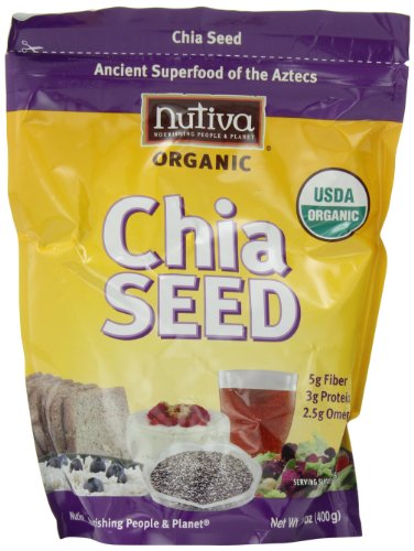 Nutiva Organic Chia Seeds, 12-Ounce Bags (Pack of 2)