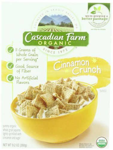 Cascadian Farm Organic Cereal, Cinnamon Crunch,9.2 Oz.