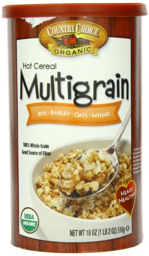 Country Choice Organic Multi Grain Hot Cereal, 18 Ounce Canisters (Pack of 6)