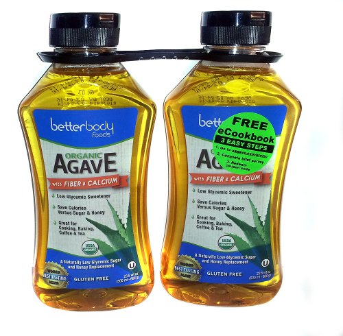 Better Body Foods Organic Agave with Fiber & Calcium – 2 Pack 23.5 wt. oz. each