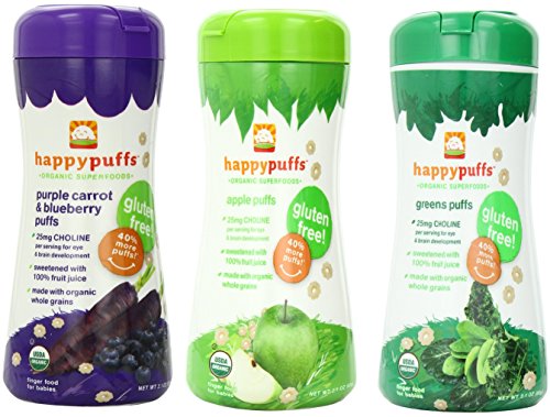 Happy Baby: Happy Puffs Purple Carrot Blueberry, 2.1 oz (3 pack)