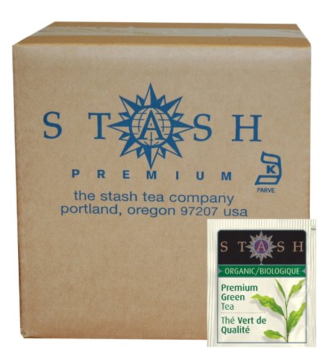 Stash Tea Organic Green Tea Bags in Foil, Premium, 100 Count