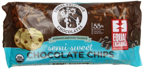 Equal Exchange Organic Chocolate Chips, Semi-Sweet, 10 Ounce (Pack of 12)