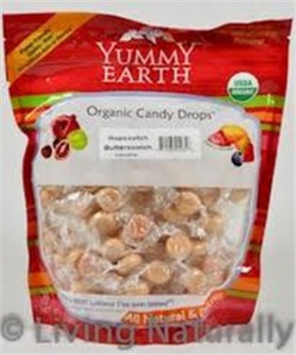 Yummy Earth – Organic Candy Drops Gluten Free Hopscotch Butterscotch – 13 oz.