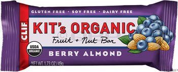 Clif Bar Kit’s Organic Fruit and Nut Bar, Berry Almond, 12 Count