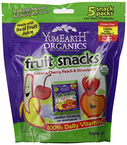 YumEarth Organic Fruit Snacks, 5 Count, net wt. 3.5oz
