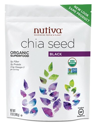 Nutiva Organic Black Chia Seeds, 12-oz. Bag