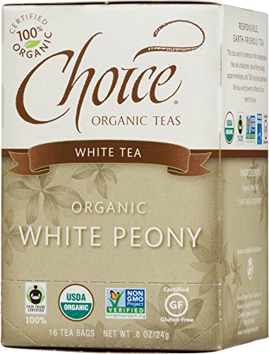 Choice Organic White Peony Tea, 16 Count Box