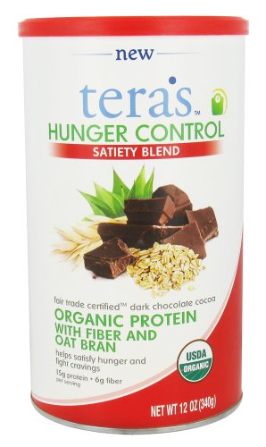 Tera’s Whey – Hunger Control Satiety Blend Fair Trade Certified Dark Chocolate Cocoa – 12 oz.