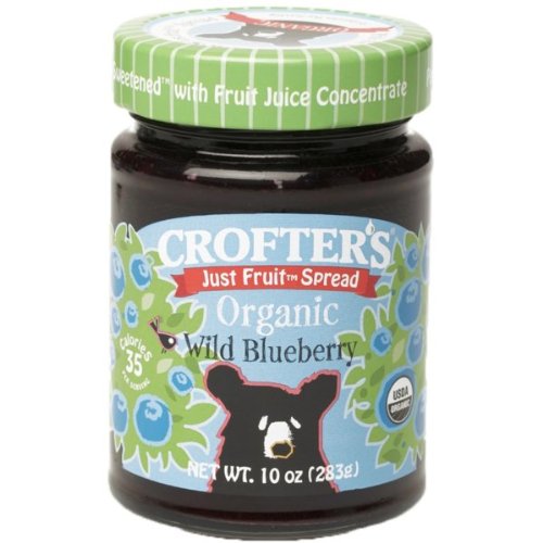 Crofters Organic Just Fruit Spread Wild Blueberry — 10 oz