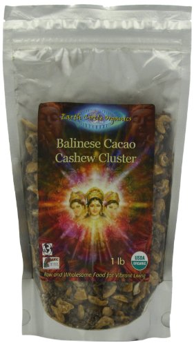Raw Organic Kosher Balinese Cacao Cashew Cluster 16 Ounces