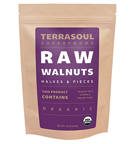 Terrasoul Superfoods Organic Raw Walnuts – 1 Pound