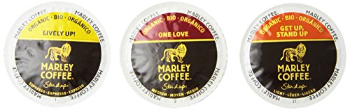 Marley Coffee, Marley Mixer Single Serve RealCup Organic Variety Pack for Keurig K-Cup Brewers, 36 Count