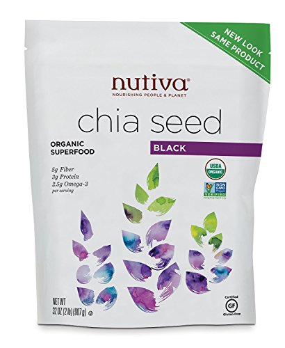 Nutiva Organic Chia Seeds, pack of 2