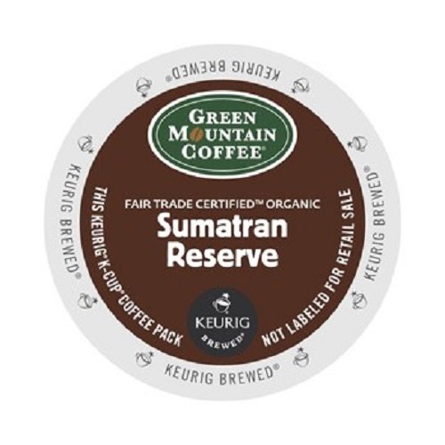 Green Mountain Coffee Fair Trade Organic Sumatran Reserve, K-Cup Portion Pack for Keurig Brewers 24-Count