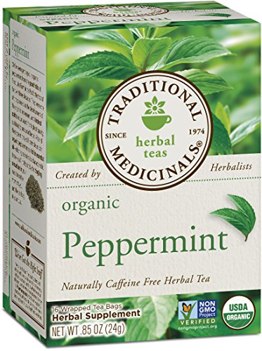 Traditional Medicinals Organic, Peppermint, 16-Count (Pack of 6)