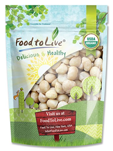 Food to Live® Certified Organic MACADAMIA NUTS (Raw) (2 Pounds)