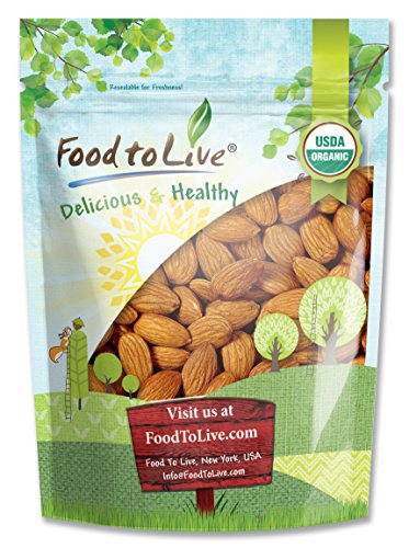 Food to Live CERTIFIED ORGANIC ALMONDS (Raw, No Shell, Unpasteurized) (2 Pounds)