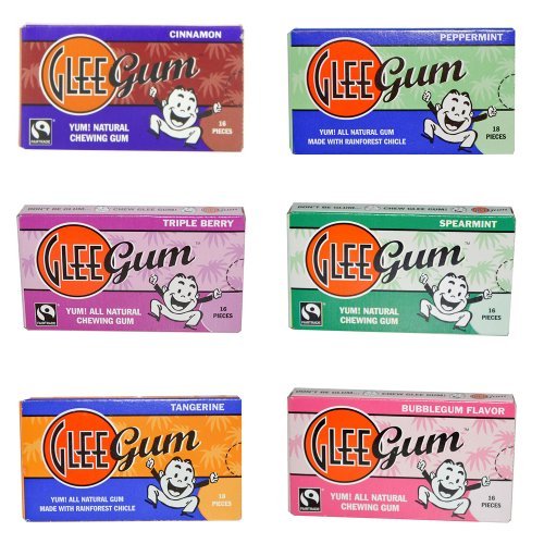 Glee Gum 6-Flavor Variety pack, 16-Piece Packages (12 Total Packages)