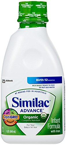 Similac Organic Baby Formula – Ready to Feed – 32 fl oz – 6 pk