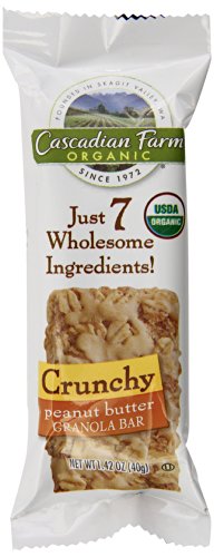 Cascadian Farm Organic Crunchy Granola Bars, Peanut Butter, 7.1 Ounce