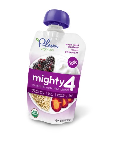 Plum Organics Mighty 4 – Purple Carrot Berry Quinoa Greek Yogurt (1 Count)