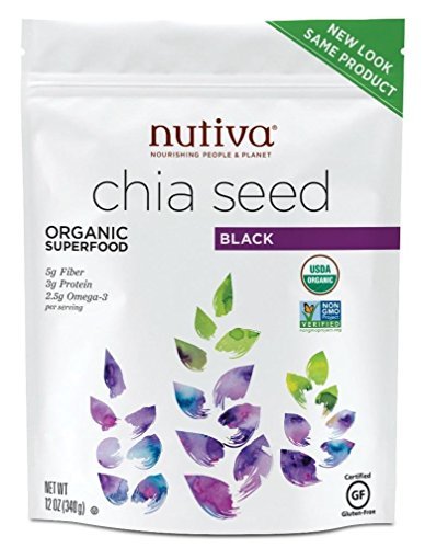 Nutiva Organic Chia Seeds (2 Pack – ORGANIC 12 Ounce)