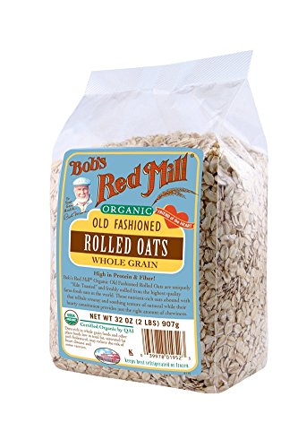 Bob’s Red Mill Organic Oats Rolled Regular, 32-Ounce (Pack of 4)