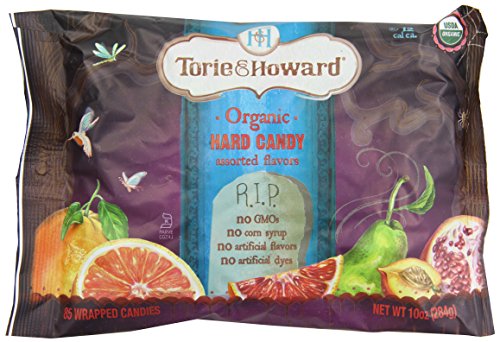 Torie and Howard Organic Hard Candy Halloween, Four Assorted Flavors, 10 Ounce