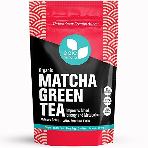 Epic Matcha Green Tea Powder – Japan – Organic – 48 Servings
