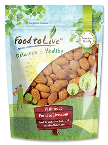 Food To Live ® Almonds (Whole, Raw, Shelled, Unsalted) (2 Pounds)