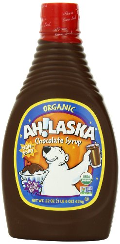 AH!LASKA Organic Chocolate Syrup, 22-Ounce Bottles (Pack of 4)