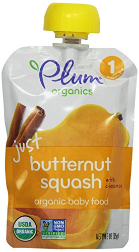 Plum Organics Baby Just Veggies, Butternut Squash with Cinnamon, 3 Ounce