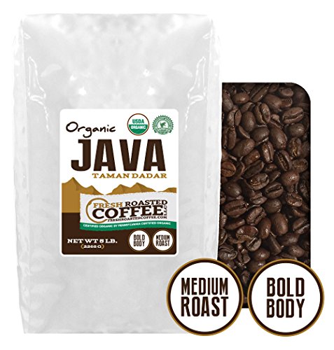 Java Taman Dadar Organic Coffee, Whole Bean, Fresh Roasted Coffee LLC. (5 lb.)