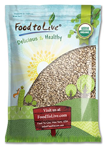 Food To Live CERTIFIED ORGANIC SUNFLOWER KERNELS (Raw, No Shell) (8 Pounds)