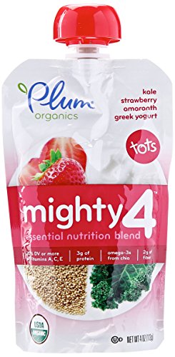 Plum Organics Mighty 4 – Kale Strawberry Amaranth Greek Yogurt (1 Count)