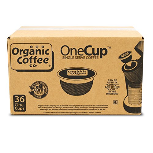 The Organic Coffee Co. OneCup, Gorilla Decaf, 36 Single Serve Coffees