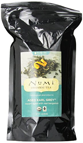 Numi Organic Tea Aged Earl Grey, Italian Bergamot Black Tea, Loose Leaf, 16 Ounce Bag