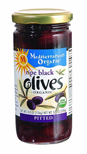 Mediterranean Organic Organic Tree-Ripened Black Olives 8.1 oz. (Pack of 12)