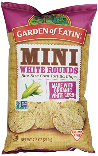Garden of Eatin’ Mini White Rounds Tortilla Chips, 7.5 Ounce (Pack of 12)