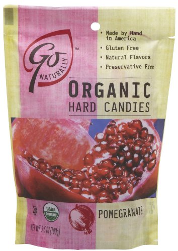 Go Naturally Organic Gluten Free Hard Candies Pomegranate — 3.5 oz