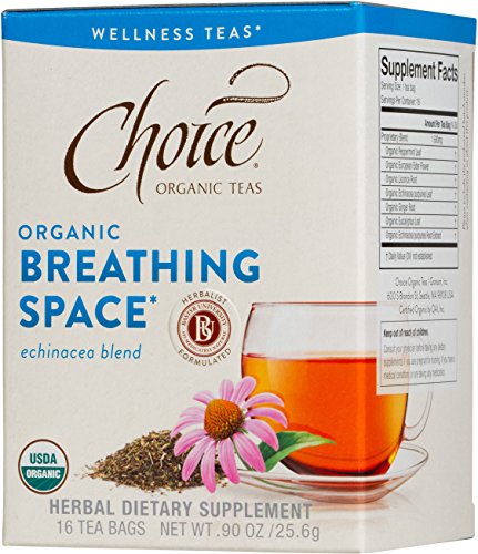 Choice Organic Teas Tea Bag, Breathing Space, 16 Count