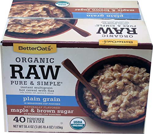 Betters Oats Organic Instant Raw Oatmeal 58.40, 58.40 Ounce