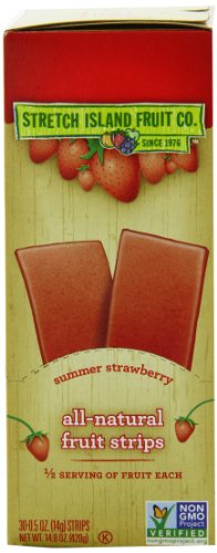 Stretch Island Original Fruit Leather, Summer Strawberry, 0.5-Ounce Bars (Pack of 30)