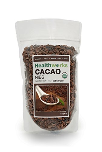 Healthworks USDA Certified Organic Raw Cacao Nibs, 80 Ounce