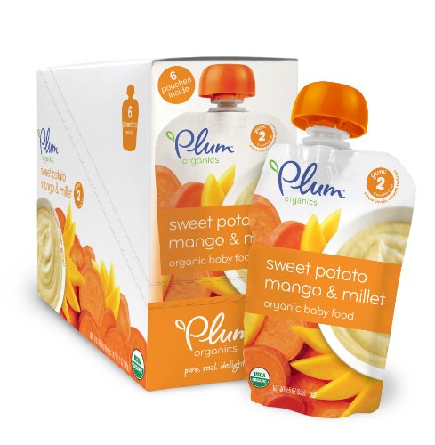 Plum Organics Baby Second Blends Fruit and Grain, Sweet Potato/Mango and Millet, 3.5 Ounce