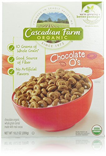 Cascadian Farm Cereal Organic Cereal, Chocolate O’s, 10.2 Ounce