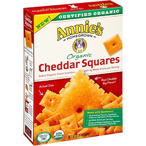 Annie’s Homegrowns Organic Cheddar Squares, 6.75 Ounce